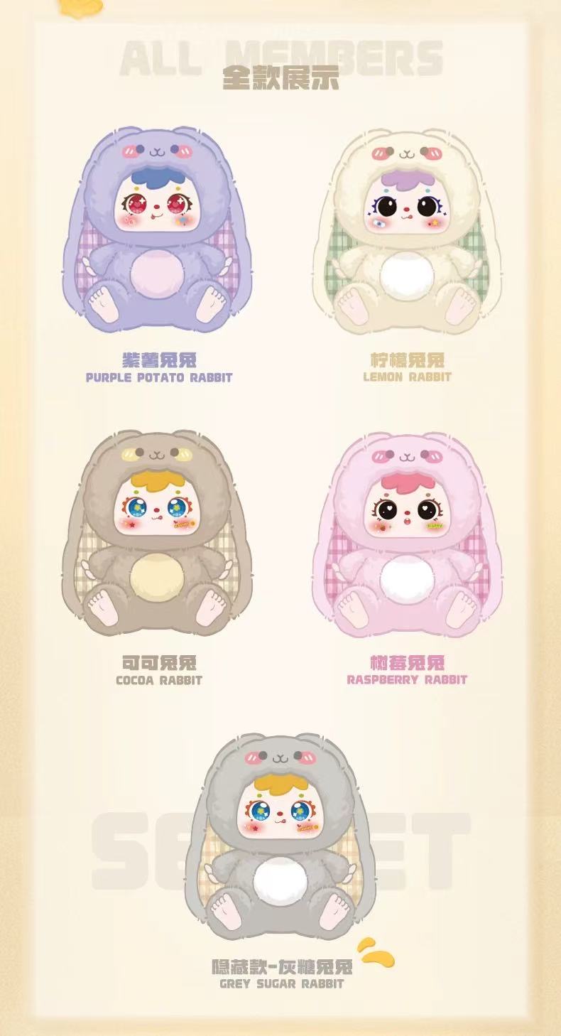 " 2 - Samuel Hair Rabbit Family 500%