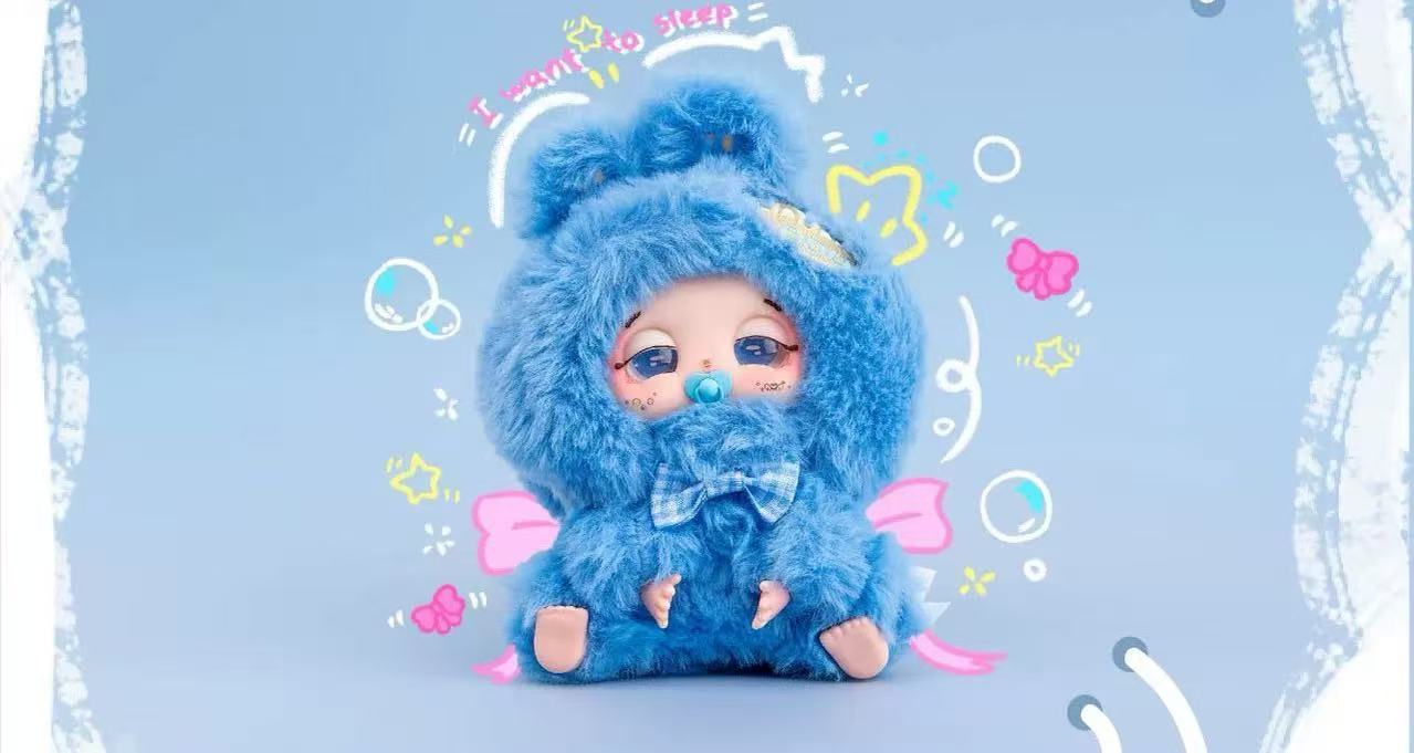 " 2 - Baby Three Trapped Bag Doudou