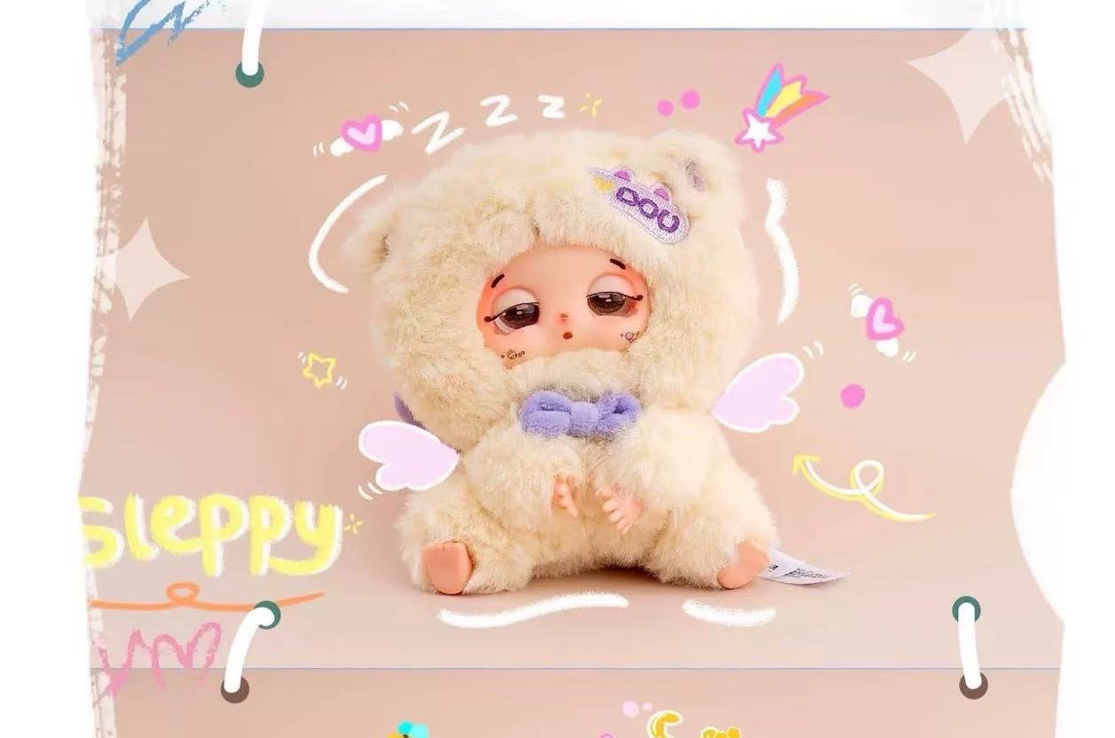" 2 - Baby Three Trapped Bag Doudou