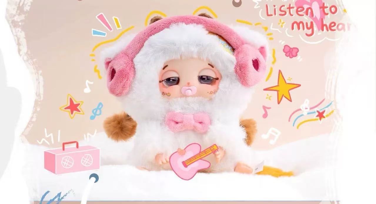 " 2 - Baby Three Trapped Bag Doudou