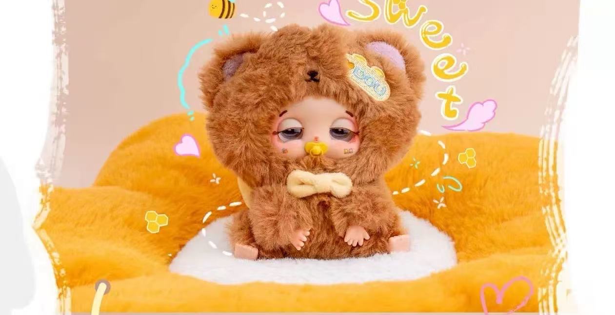 " 2 - Baby Three Trapped Bag Doudou