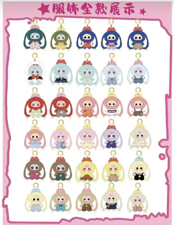Baby three V2 Rabbit Macaron Cute Bunny Plush Series