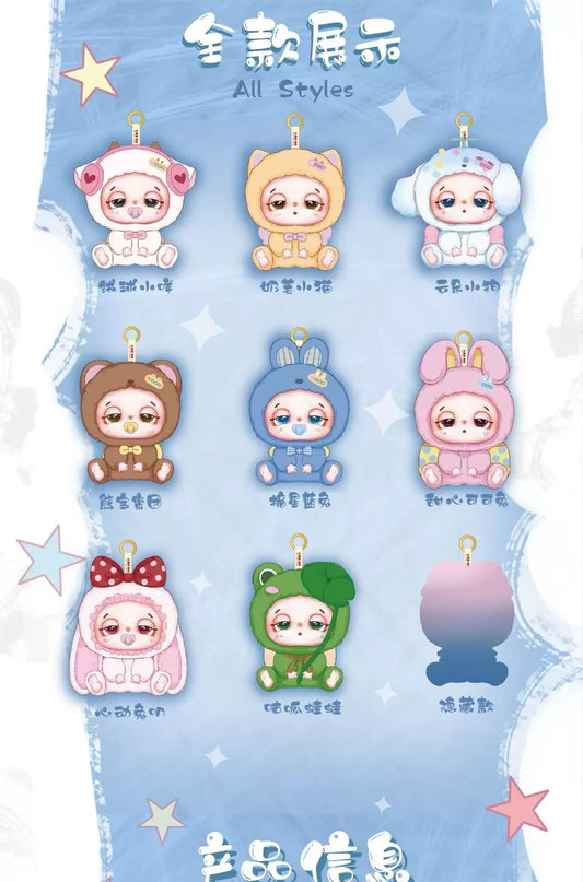 " 2 - Baby Three Trapped Bag Doudou