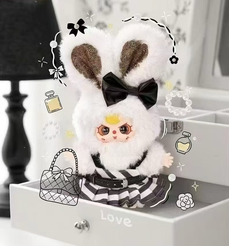 " 0 - a Baby Three - Absolute Black & White Plush